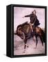 General Sam Houston at the Battle of San Jacinto in 1936, Painting by S. Seymour Thomas-null-Framed Stretched Canvas