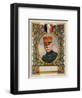 General Sarrail, Stamp-null-Framed Art Print