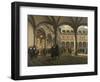 General Scene at the Amsterdam Stock Exchange-Jhiob Berckheyde-Framed Art Print