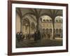 General Scene at the Amsterdam Stock Exchange-Jhiob Berckheyde-Framed Art Print