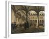 General Scene at the Amsterdam Stock Exchange-Jhiob Berckheyde-Framed Art Print