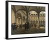 General Scene at the Amsterdam Stock Exchange-Jhiob Berckheyde-Framed Art Print