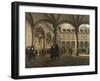 General Scene at the Amsterdam Stock Exchange-Jhiob Berckheyde-Framed Art Print