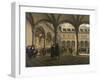 General Scene at the Amsterdam Stock Exchange-Jhiob Berckheyde-Framed Art Print