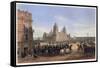 General Scott's Entrance into Mexico City, from the War between the United States and Mexico, Pub.-Carl Nebel-Framed Stretched Canvas