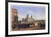 General Scott's Entrance into Mexico City, from the War between the United States and Mexico, Pub.-Carl Nebel-Framed Giclee Print