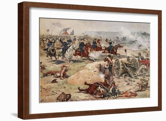 General Sheridan's Final Charge at Winchester, September 19th 1864-Henry Alexander Ogden-Framed Giclee Print