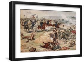 General Sheridan's Final Charge at Winchester, September 19th 1864-Henry Alexander Ogden-Framed Giclee Print