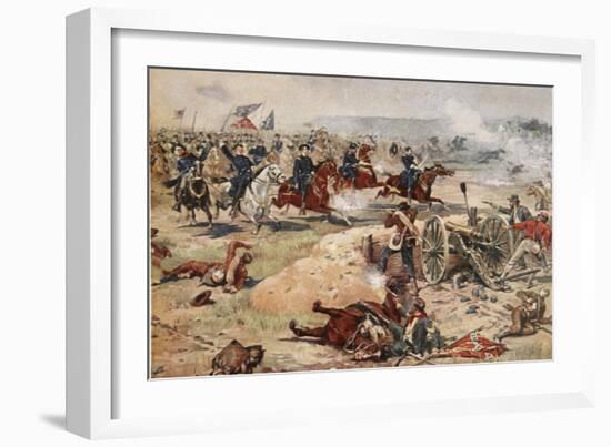 General Sheridan's Final Charge at Winchester, September 19th 1864-Henry Alexander Ogden-Framed Giclee Print