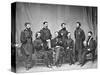 General Sherman and Staff, Civil War-Lantern Press-Stretched Canvas