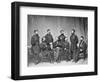 General Sherman and Staff, Civil War-Lantern Press-Framed Art Print