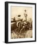 General Smuts Surveys an East African Battlefield from His Armoured Car-null-Framed Giclee Print