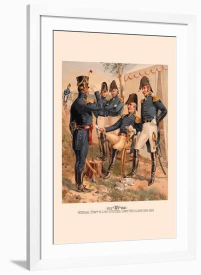 General Staff and Line Officers, Light Artillery-H.a. Ogden-Framed Art Print