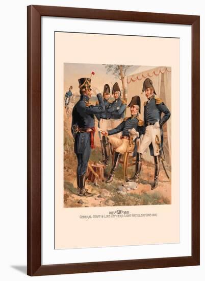 General Staff and Line Officers, Light Artillery-H.a. Ogden-Framed Art Print