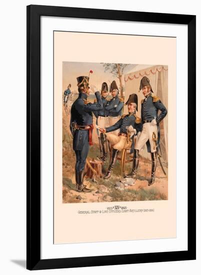 General Staff and Line Officers, Light Artillery-H.a. Ogden-Framed Art Print