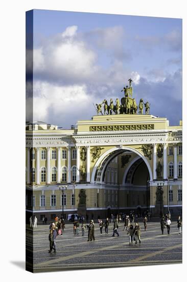 General Staff Building, Hermitage Square, St. Petersburg, Russia-Gavin Hellier-Stretched Canvas