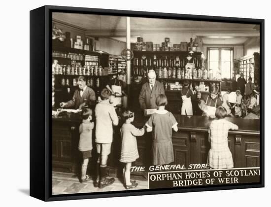 General Store at Orphan Homes of Scotland, Bridge of Weir-Peter Higginbotham-Framed Stretched Canvas