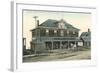 General Store, Ocean Bluff, Brank Rock-null-Framed Art Print