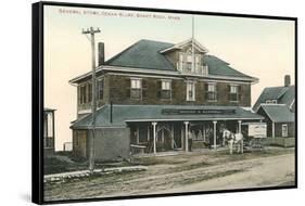 General Store, Ocean Bluff, Brank Rock-null-Framed Stretched Canvas