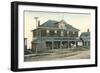 General Store, Ocean Bluff, Brank Rock-null-Framed Art Print