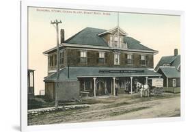 General Store, Ocean Bluff, Brank Rock-null-Framed Art Print