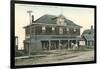 General Store, Ocean Bluff, Brank Rock-null-Framed Art Print