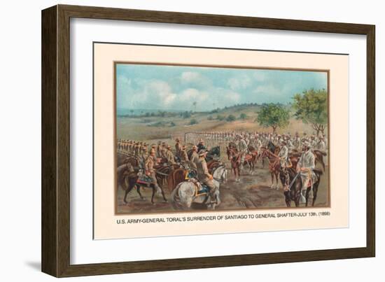 General Toral's Surrender of Santiago to General Shafter, July 13, 1898-Arthur Wagner-Framed Art Print