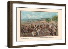 General Toral's Surrender of Santiago to General Shafter, July 13, 1898-Arthur Wagner-Framed Art Print