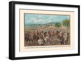 General Toral's Surrender of Santiago to General Shafter, July 13, 1898-Arthur Wagner-Framed Art Print