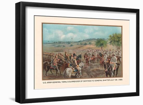 General Toral's Surrender of Santiago to General Shafter, July 13, 1898-Arthur Wagner-Framed Premium Giclee Print