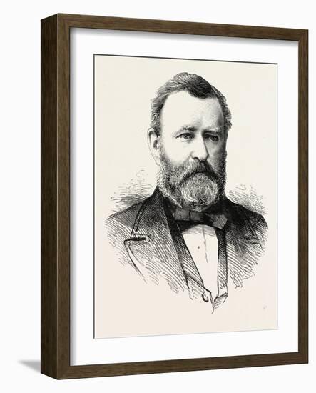 General U.S. Grant Born April 27, 1822. Died July 23, 1885-null-Framed Giclee Print