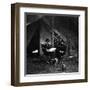 General U.S. Grant in Camp, Civil War-Lantern Press-Framed Art Print