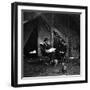 General U.S. Grant in Camp, Civil War-Lantern Press-Framed Art Print