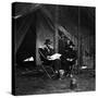 General U.S. Grant in Camp, Civil War-Lantern Press-Stretched Canvas