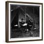 General U.S. Grant in Camp, Civil War-Lantern Press-Framed Premium Giclee Print