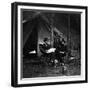 General U.S. Grant in Camp, Civil War-Lantern Press-Framed Premium Giclee Print