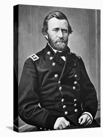 General U.S. Grant Portrait, Civil War-Lantern Press-Stretched Canvas