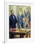 General Ulysses Grant Accepting the Surrender of General Lee at Appomattox-Severino Baraldi-Framed Giclee Print