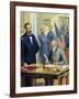 General Ulysses Grant Accepting the Surrender of General Lee at Appomattox-Severino Baraldi-Framed Giclee Print