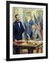 General Ulysses Grant Accepting the Surrender of General Lee at Appomattox-Severino Baraldi-Framed Giclee Print