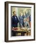 General Ulysses Grant Accepting the Surrender of General Lee at Appomattox-Severino Baraldi-Framed Giclee Print