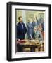 General Ulysses Grant Accepting the Surrender of General Lee at Appomattox-Severino Baraldi-Framed Giclee Print