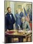 General Ulysses Grant Accepting the Surrender of General Lee at Appomattox-Severino Baraldi-Mounted Giclee Print