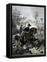 General Ulysses S. Grant Leading Union Troops into Battle-Stocktrek Images-Framed Stretched Canvas