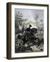 General Ulysses S. Grant Leading Union Troops into Battle-Stocktrek Images-Framed Art Print