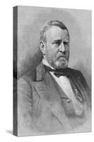 General Ulysses Simpson Grant, Engraved from a Photograph, Illustration from 'Battles and Leaders…-Mathew Brady-Stretched Canvas