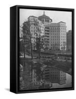 General view from Central Park, Fifth Avenue Hospital, New York City, 1922-null-Framed Stretched Canvas