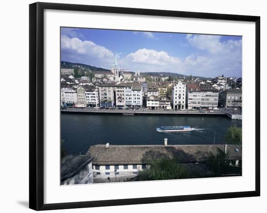 General View from Lindenhof, Zurich, Switzerland-Guy Thouvenin-Framed Photographic Print