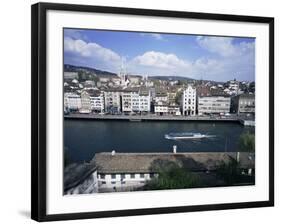 General View from Lindenhof, Zurich, Switzerland-Guy Thouvenin-Framed Photographic Print