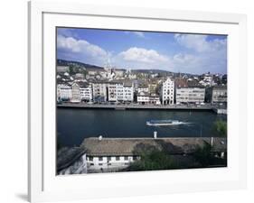 General View from Lindenhof, Zurich, Switzerland-Guy Thouvenin-Framed Photographic Print